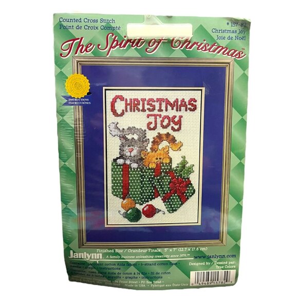 Janlynn Counted Cross Stitch The Spirit‎ Of Christmas Christmas Joy Kit 157-82 - Picture 1 of 5